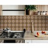 Homeroots 5 x 5 in. Old World Ole Brown Peel & Stick Tiles 400001
